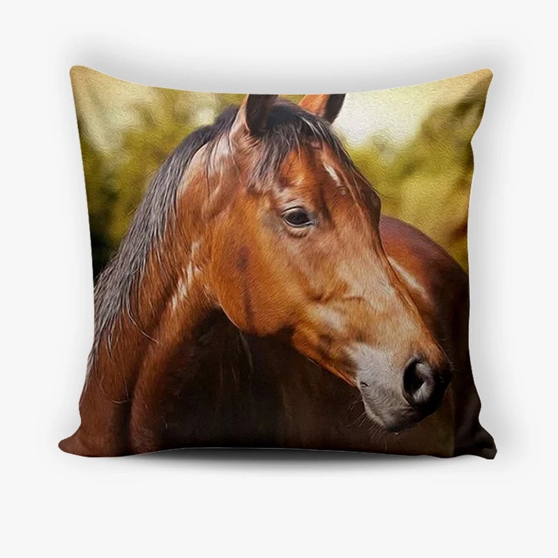 Capa Almofada Horse Print 45cm x 45cm - Bom Galope