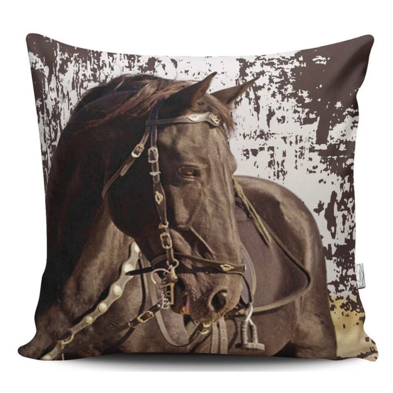 Capa Almofada Horse Print 45cm x 45cm - Bom Galope