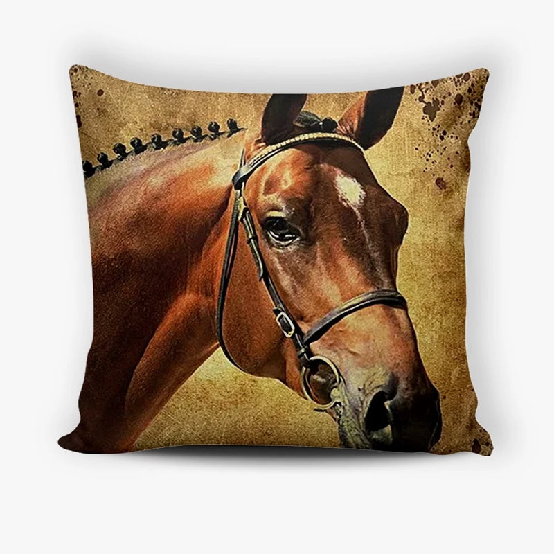 Capa Almofada Horse Print 45cm x 45cm - Bom Galope