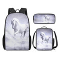 Kit Escolar - Mochila, Frasqueira e Estojo - Horse Print - Bom Galope