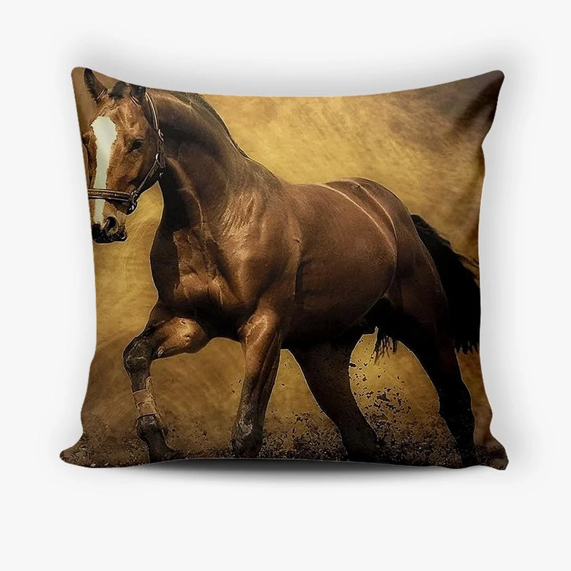 Capa Almofada Horse Print 45cm x 45cm - Bom Galope