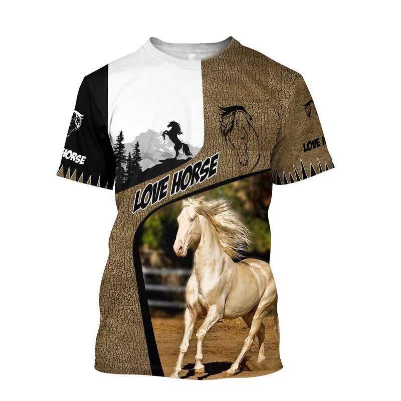 Camiseta Horse Print Manga Curta - Bom Galope