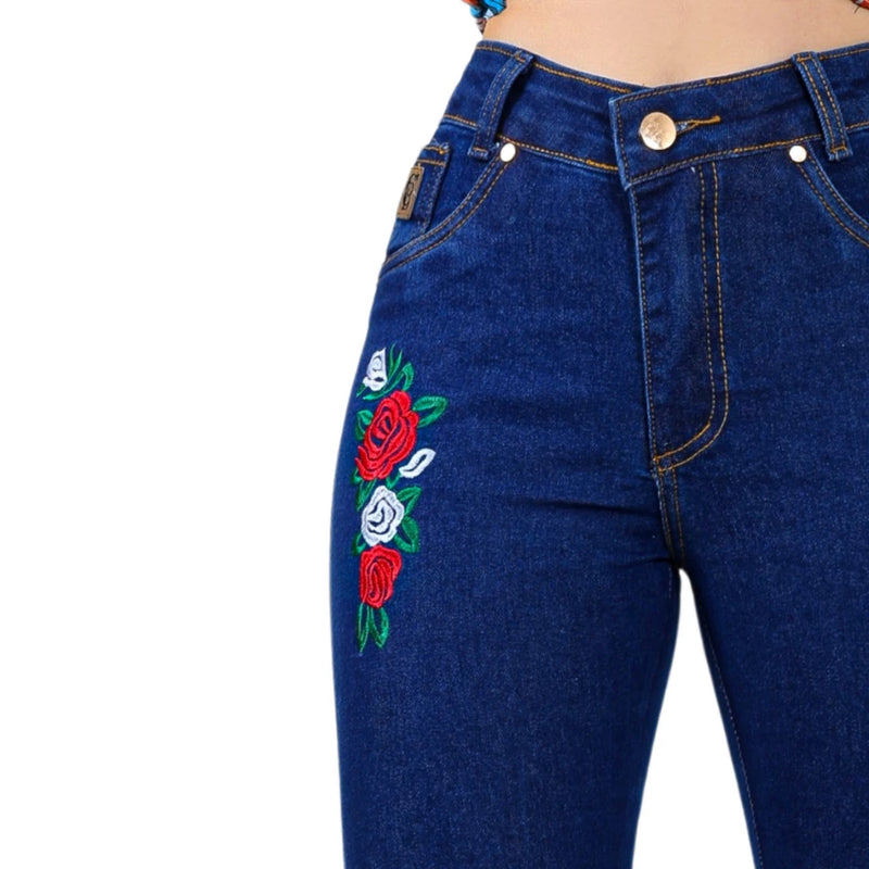 Calça Jeans Country Bordada - Bom Galope