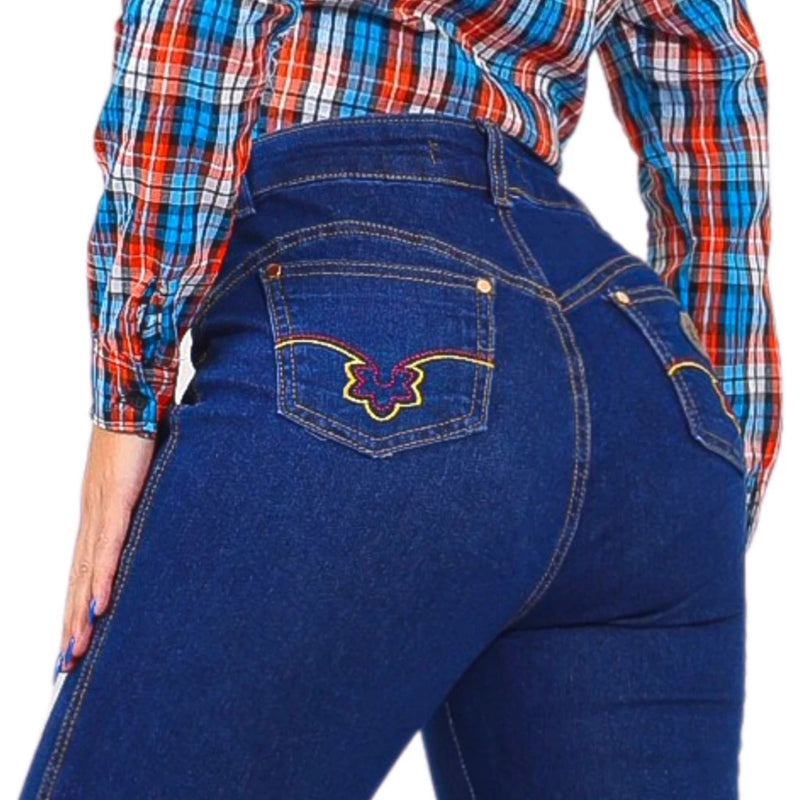 Calça Jeans Country Bordada - Bom Galope