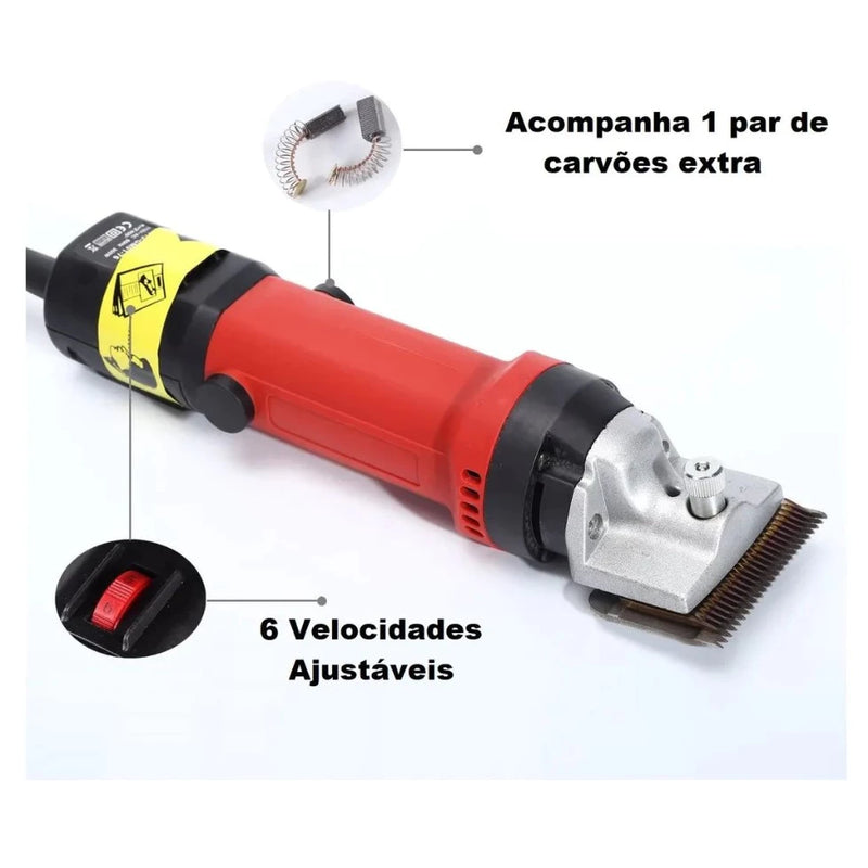 Tosquiadeira p/Cavalos - 110v - 1200W - Bom Galope