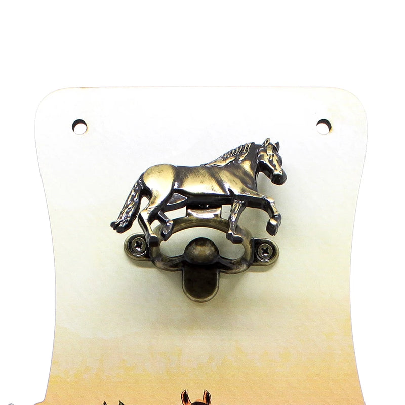 Abridor de Garrafas de Parede - Horse Print - Bom Galope