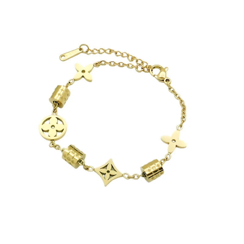 Pulseira ou Colar em Trevo - Dourado ou Prata - Bom Galope