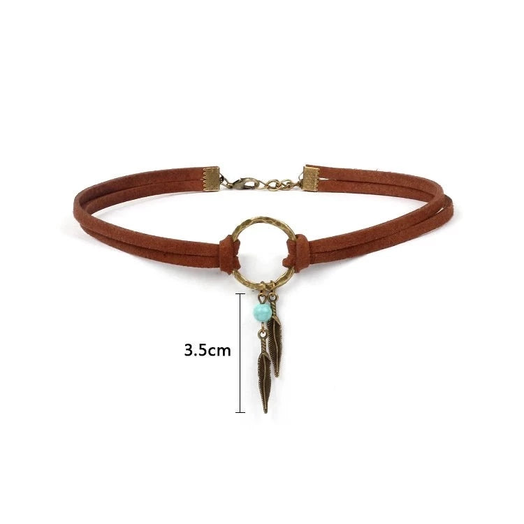 Colar Choker De Veludo - Bom Galope