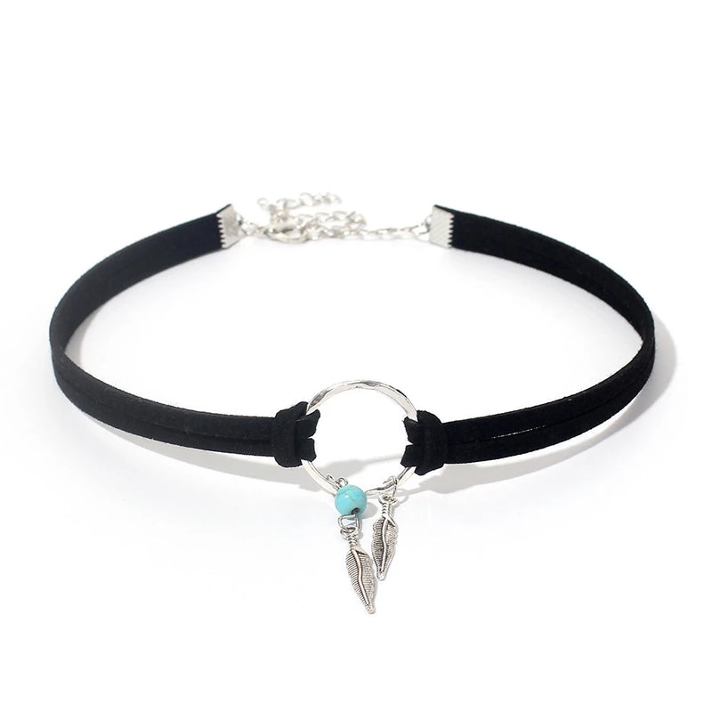 Colar Choker De Veludo - Bom Galope